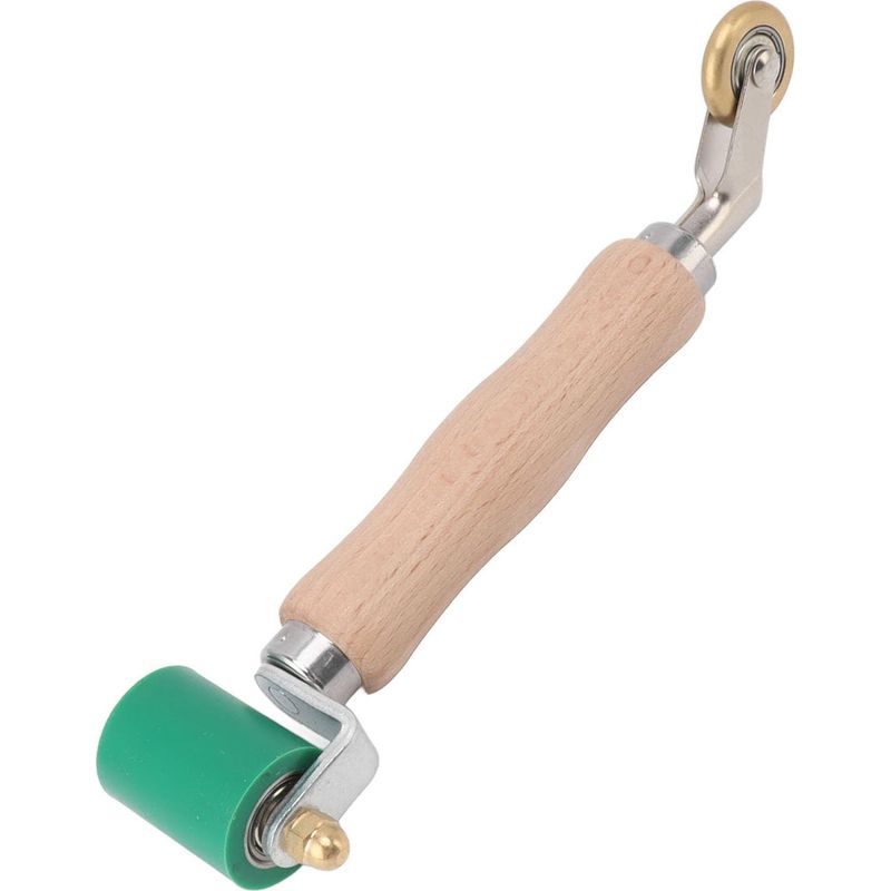 2-in-1-hochtemperatur-druckwalzen, 40-mm-silikon-nähwalze, Messing-eckennähwalze Zum Verschweißen Von Pvc/tpo/epdm-planen (grün)