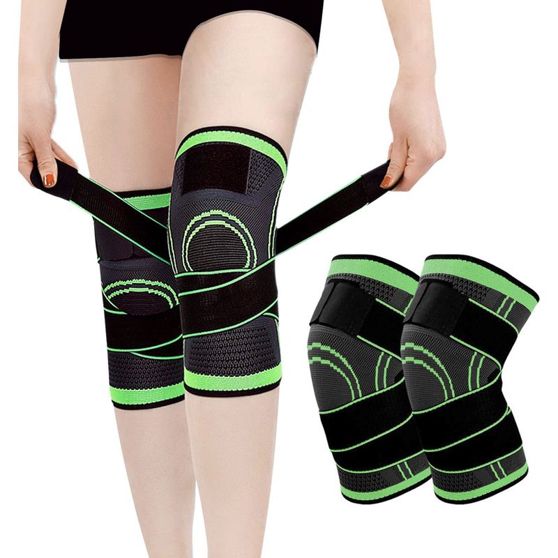 Zweiteilige Sport-knieorthese, Kniescheiben- Und Bänderorthese, Kompressions-knieorthese Bei Meniskusrissen, Knieorthese Bei Arthrose, Unisex, Größe L