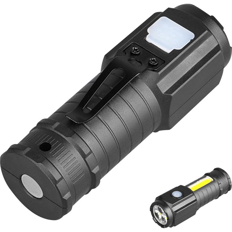 Mini-hochleistungstaschenlampen, Kleine, Leistungsstarke Led-taschenlampen, Kompakte Wiederaufladbare Taschenlampen, Magnetische Mini-taschenlampen