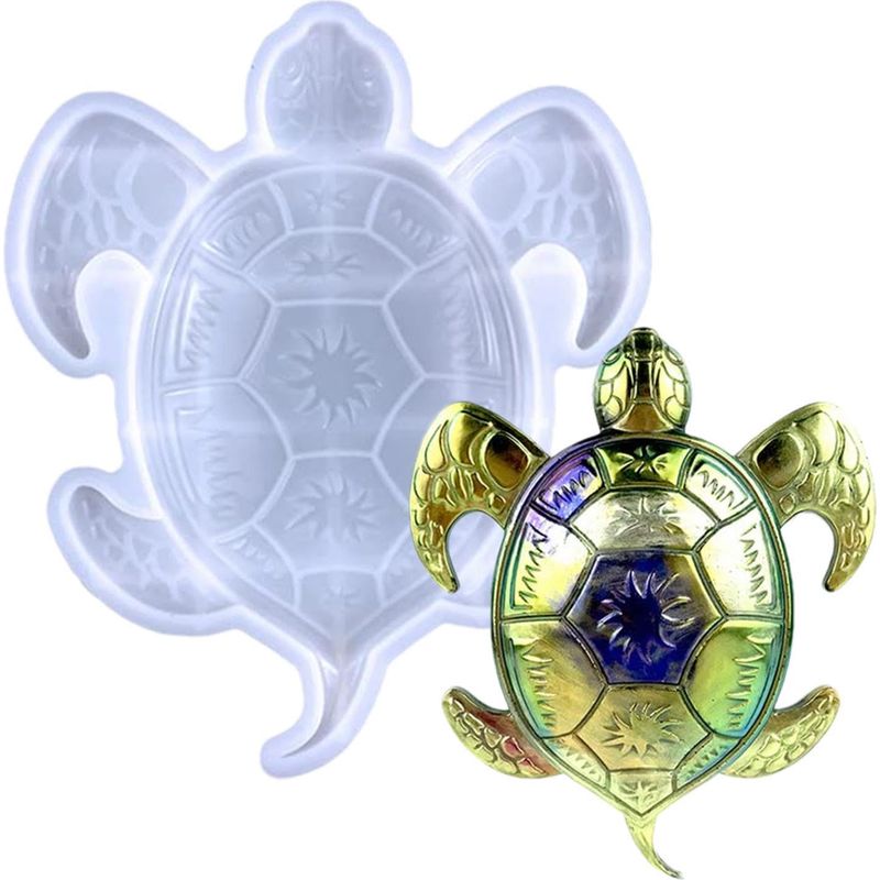 16 X 19 Cm Große Silikon-schildkrötenform Aus Epoxidharz – Schildkröten-silikonform, Silikonform Für Kunstharz, Große Gießform Für Schildkröten, Schildkrötenförmige Silikonformen Für Schränke, Geschen