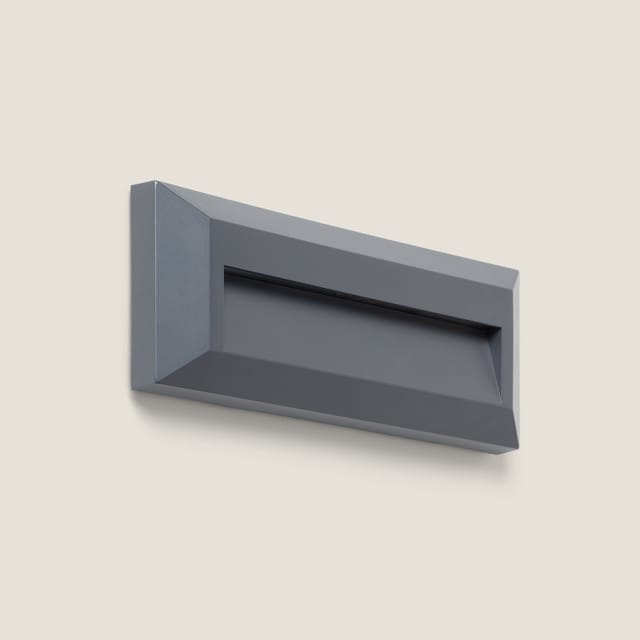 Efectoled - LED-Wandleuchte 2W Oberfläche Aussen Rechteckig Schwarz Élide 2700K Warmweiß