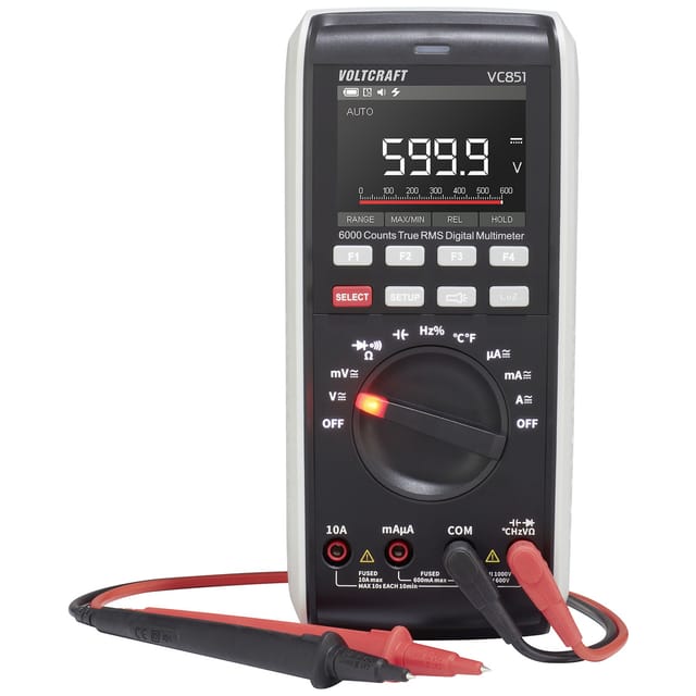 Voltcraft - VC851 Hand-Multimeter digital cat iii 1000 v, cat iv 600 v Anzeige (Counts): 6000