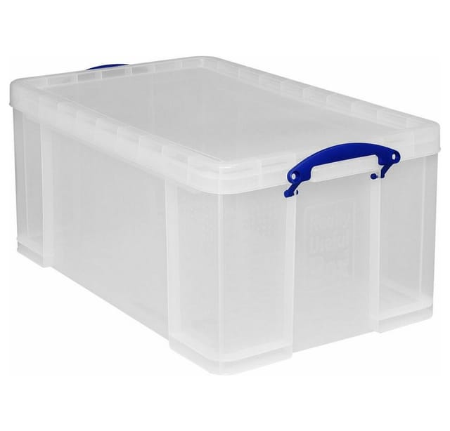 Aufbewahrungsbox 71 x 31 x 44 cm (b x h x t) din A4 64l Polypropylen transparent