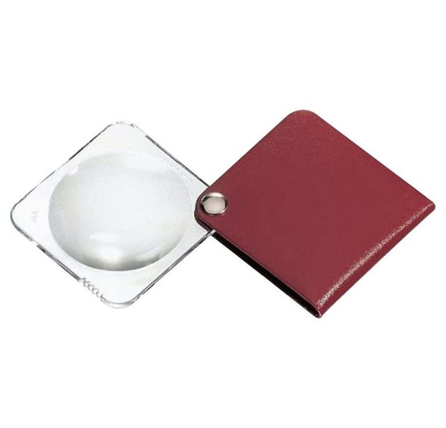 Eschenbach 1752160 Leder-Einschlaglupe Vergrößerungsfaktor: 3.5 x Linsengröße: (Ø) 60 mm Rot