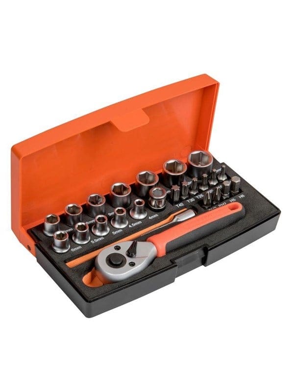 Steckschlüsselsatz 25-tlg. 1/4' SL25 im Koffer - Bahco
