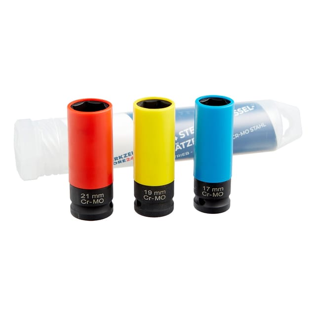 Ws24 - Steckschlüsseleinsätze 1/2" Antrieb sw 17 19 21 100121