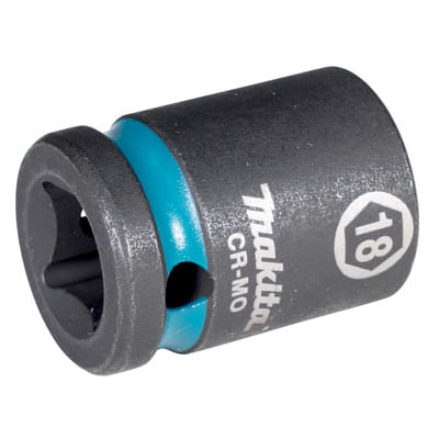 E-16140 Steckschlüssel 1/2" SW18 Impact Black kurz - Makita