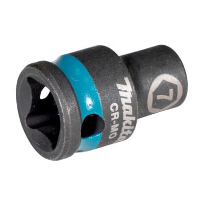 E-15883 Steckschlüssel 3/8" SW7 Impact Black kurz - Makita