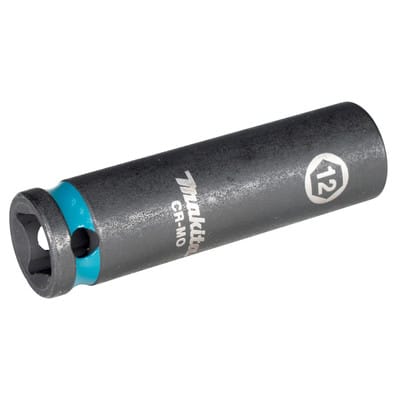 E-16293 Steckschlüssel 3/8" SW12 Impact Black lang - Makita