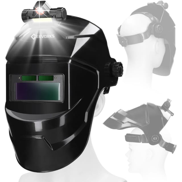 True Color Auto-Schweißhelm, Solar-Schweißhelm mit automatischer Verdunkelung, große Ansicht, a - Ej.life