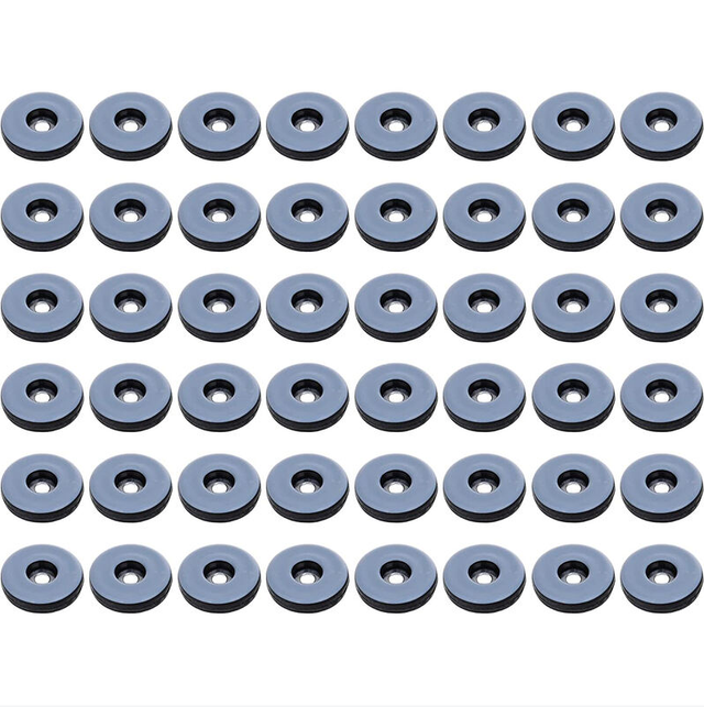 Möbelgleiter, Set mit 48 runden Teflon-Möbelgleitern, Anti-Vibrations-Gleitpads für Möbel, (rund) 19 mm