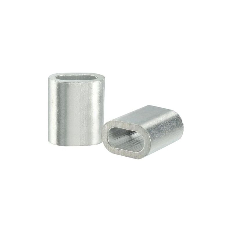 Mm 5/128 Drahtseil-aluminiumhülsen, Clip-schlaufen-fittings, Crimps, 50 Stück