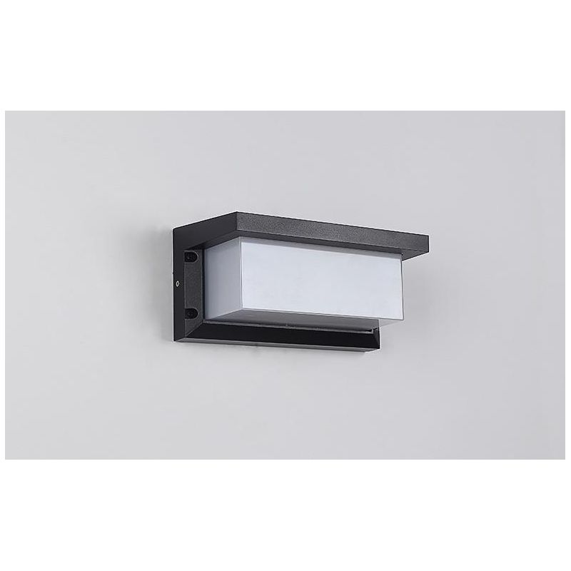 Led-außenwandleuchte Mit Bewegungsmelder, 18 W, Ip65 Wasserdichte Außenbeleuchtung, Quadratische Leuchte Mit Radarsensorsteuerung Für Terrasse, Balkon, Garage, Werkstatt (warmweiß)