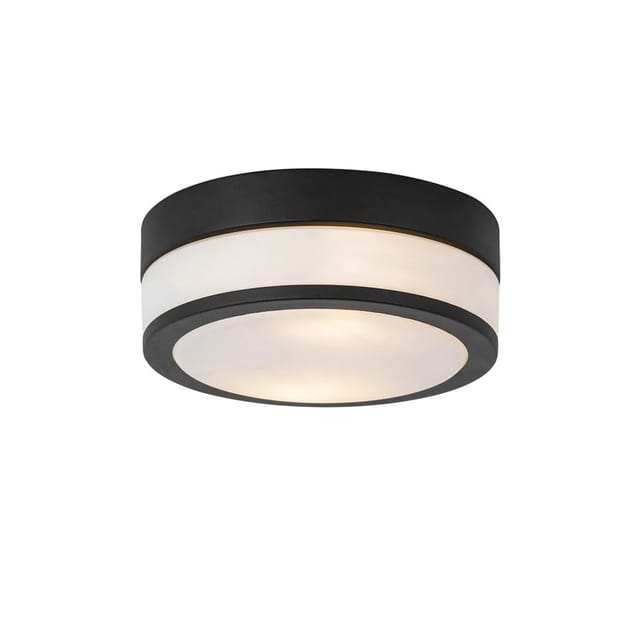 Moderne Deckenleuchte schwarz 23 cm IP44 - Flavi