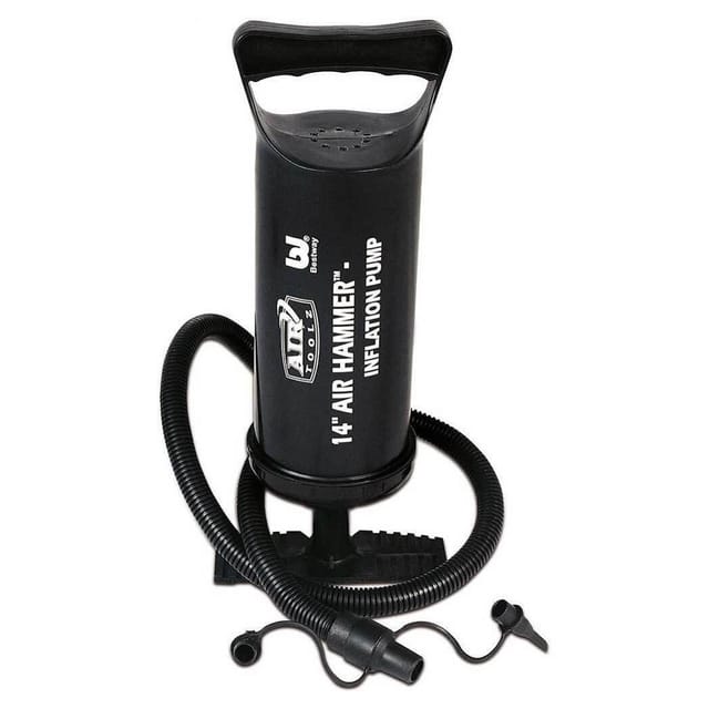 Trade Shop Traesio - Trade Shop - manuelle pool-inflatorpumpe 30CM volumen 850CC 3 ventiladapter 62002 -