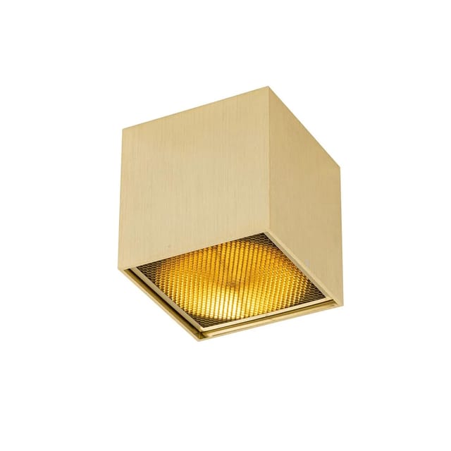 Design Aufbaustrahler Gold GU10 111mm - Box Honey