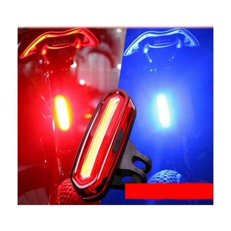 Leistungsstarkes Fahrradrücklicht, Usb-wiederaufladbare Led-fahrradleuchte Mit 6 Modi: Dauerlicht / Blinklicht