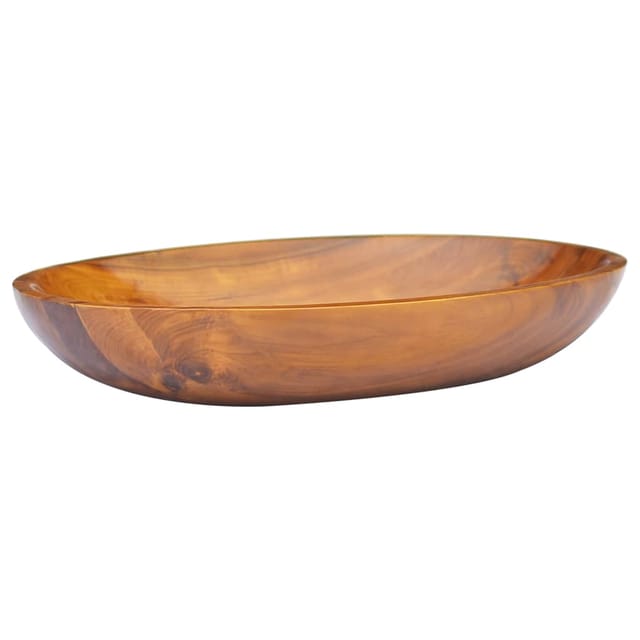 Waschbecken Aufsatzwaschtisch Waschschale für Badezimmer Massivholz Teak 60x40x10 cm DE58019