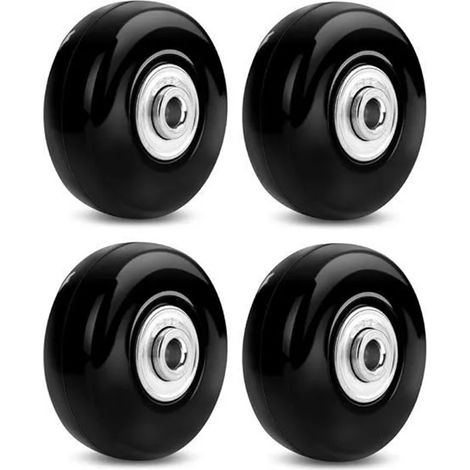 Kofferrolle, Reparaturrolle Für Gepäck, Robuste 50-mm-lenkrolle Aus Geräuscharmem Gummi, Universell Einsetzbar, 2 Stück