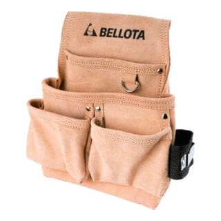 Werkzeuggürtel, Leder, 4 Taschen - Bellota