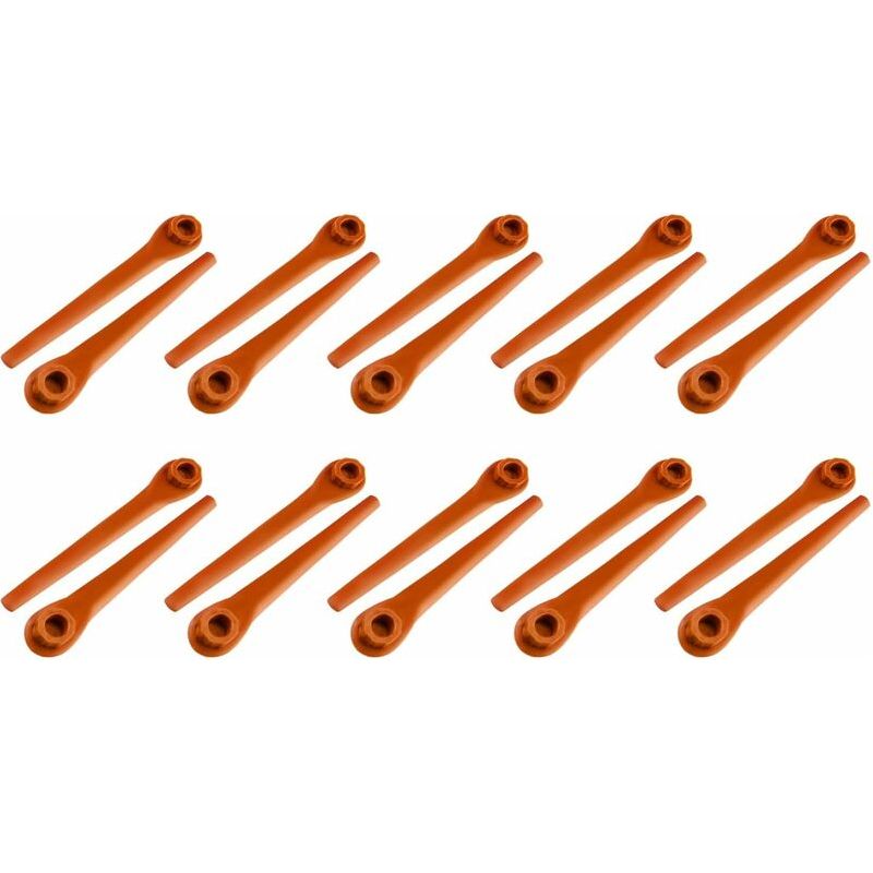 Packung Mit 150 Kunststoffklingen Für Gardena Rasentrimmer, Ersatzklingen Kompatibel Mit Gardena Rasentrimmern Und Akku-rasentrimmern