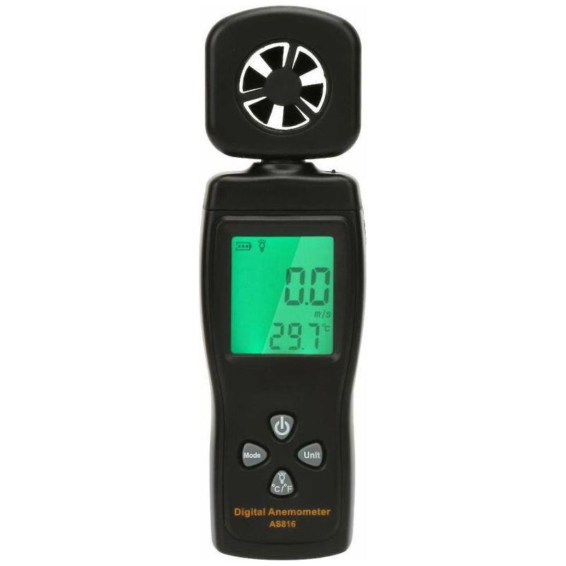 Luftstrommessgerät, Mini-digitalanemometer 0,3-30 M/s
