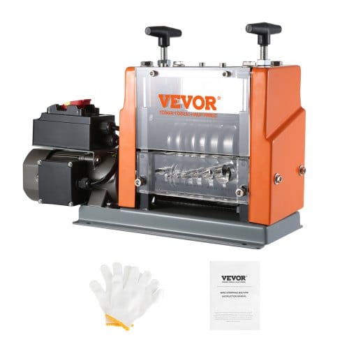 Mophorn - Vevor Kabelabisoliermaschine Elektrisch Φ1,5-25mm Kabelschälmaschine 60w Abisoliermaschine 7 Abisolierkanäle Abisolierzange 65-mn-federstahl Klinge Ideal Zum Abisolieren Von Kupferdraht