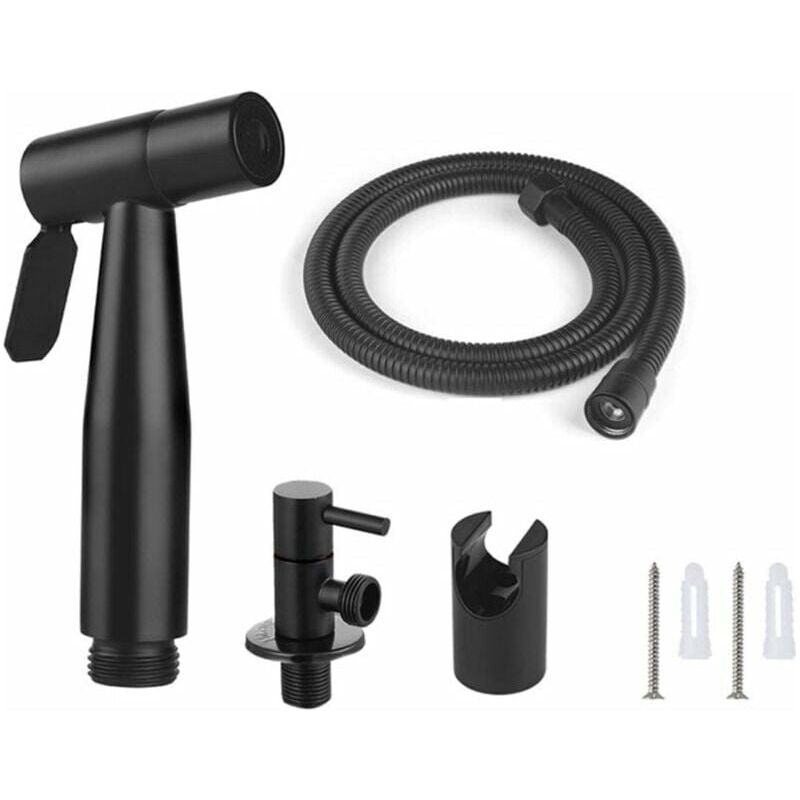 Wc-sprühkopf/bidet-sprühkopf, 150 Cm, Schwarz