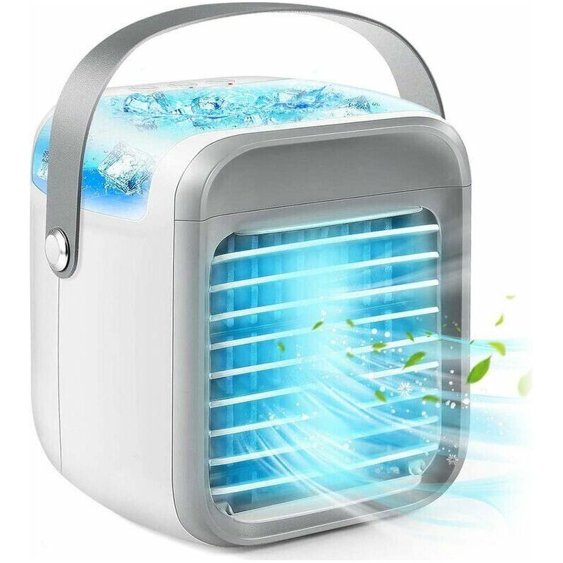 Mini-klimaanlage, Kleiner Persönlicher Luftkühler, Kleiner Ventilator Für Zuhause Und Büro, 3-stufige, Leise Kühlung Für Zuhause, Büro Und Draußen