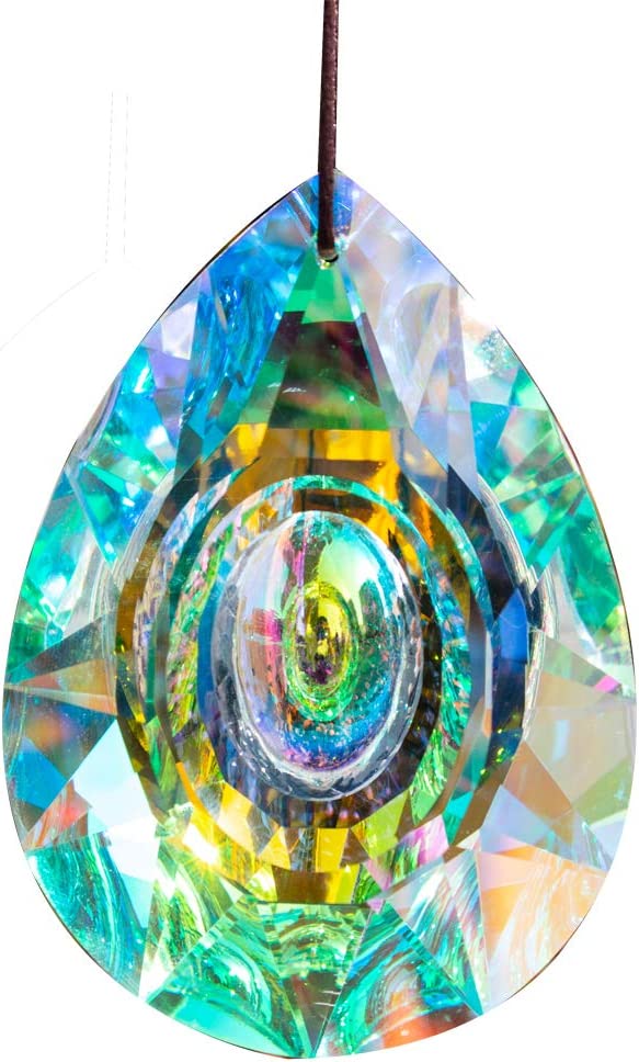 89 Mm/3,5 Zoll Hängende Kronleuchter-kristalle, Prismen Für Fenster, Sonnenfänger, Kronleuchter-teile, Regenbogen-anhänger