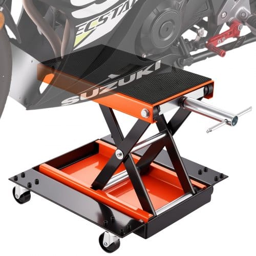 Mophorn - Vevor Motorradheber 0,5 T Belastbar Motorrad Heber, 120–390 Mm Motorradhebebühne Montagebock Motorrad, Einstellbare Motorradheber Montagebock Motorradlift, Motoständer Garage & Außenbereichen