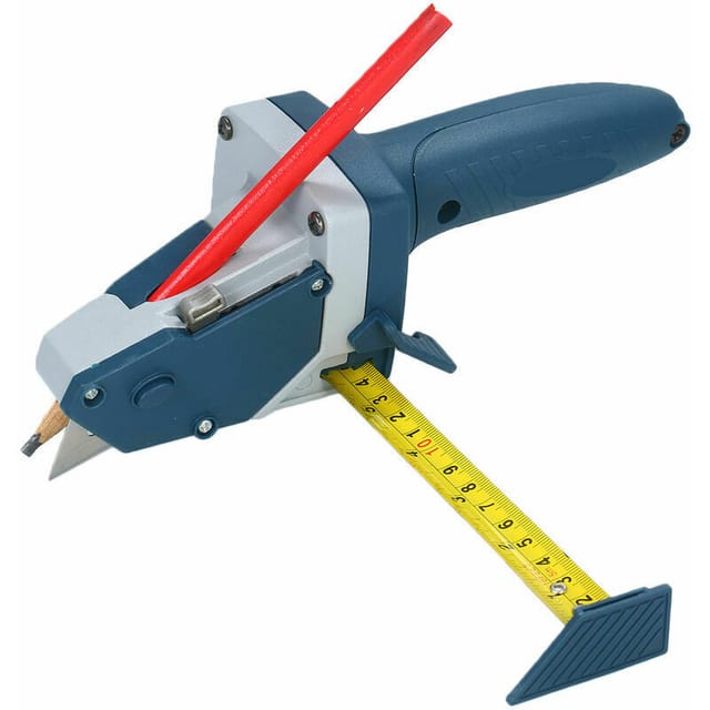 All-in-one-trockenbau-schneidwerkzeug Mit Maßband Und Allzweckmesser. Markieren Und Schneiden Sie Trockenbau-schindeln, Isolierung, Fliesen, Teppichschaum