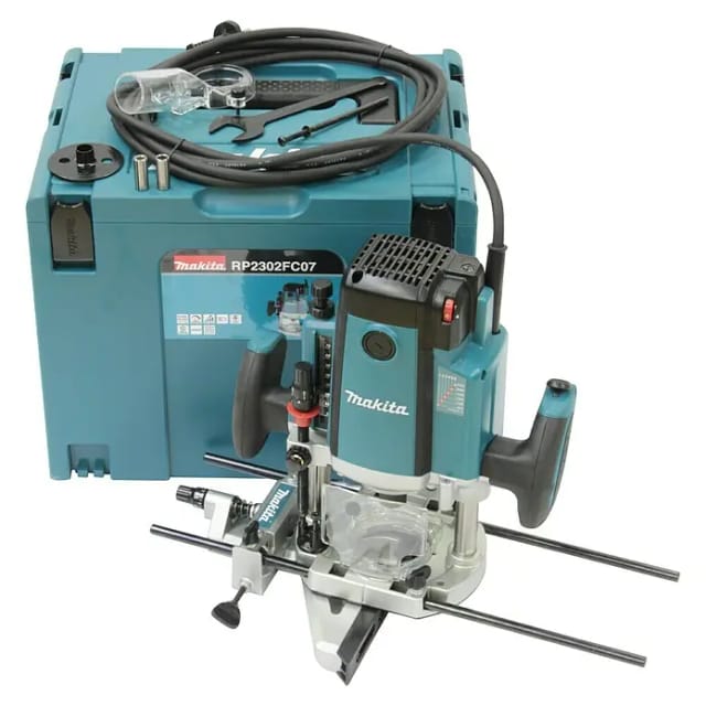 Makita - Oberfräse RP2302FC07, 2300 w, incl. Zubehör, makpak