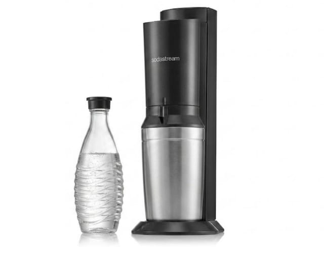 [NEUWERTIG] B-Ware Sodastream Wassersprudler Crystal 3.0 Titan Schwarz Edelstahl Glaskaraffe 61513