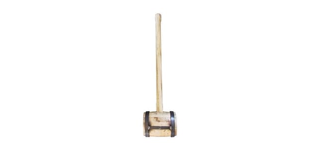 Wooden mallet 6 kg, incl. welded scorper