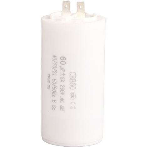 Zylindrischer Betriebskondensator Cbb60 Ac 250 V 60 Μf 50/60 Hz Für Motorpumpe