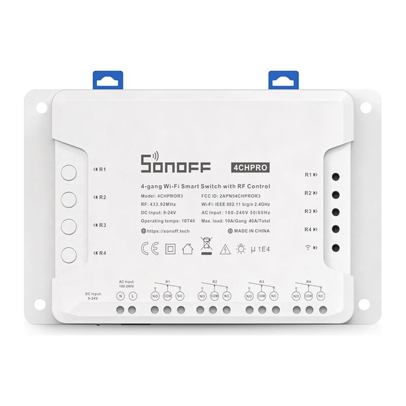 Sonoff 4ch Pro R3 Itead 4-fach Wlan-smart-schalter Mit Rf-steuerungs-app, Unterstützt Synchronisierung, 3 Betriebsmodi, 4ch Pro R3