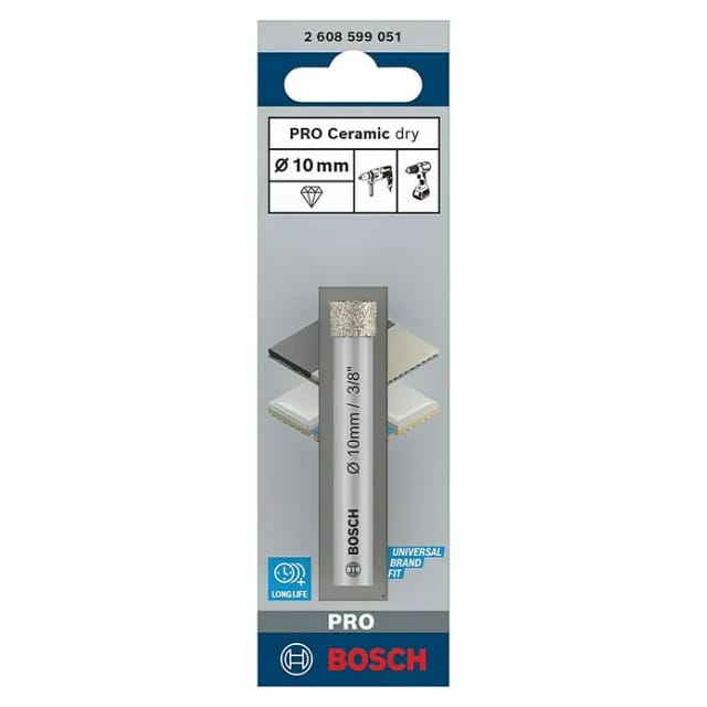 Pro Ceramic dry Bohrer, 10 x 66 mm
