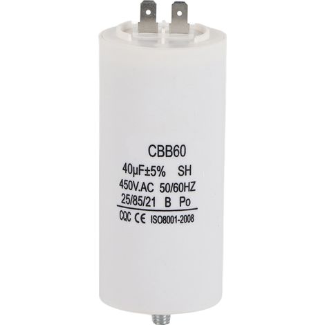 Cbb60 450v 40µf Wasserpumpenkondensator Für 50/60hz Waschmaschine.