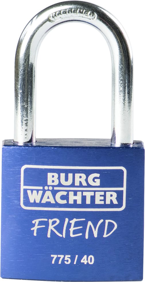 Burg Wachter - Burg Wächter 39441 Vorhängeschloss 40.00 mm verschieden schließend Blau Schlüsselschloss