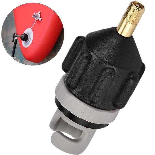 Kajak-Adapter, SUP-Pumpenadapter für Stand-Up-Paddelboote, Bootsluftpumpe, Luftventil-Inflator-Adapter für Kajaks Dolaso