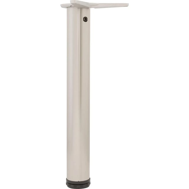 camar Tischfuß verstellbar 690-720mm rund ø 60mm, Metall Tischbein höhenverstellbar, Stahl verchromt