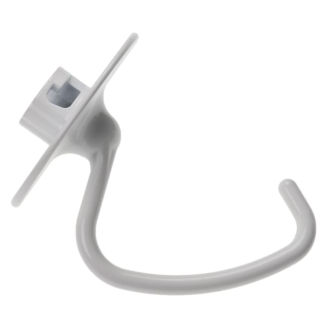 Knethaken kompatibel mit KitchenAid Artisan 5KSM125ECU, 5KSM125EER, 5KSM150PSE Küchenmaschine - Rührhaken, 14,5 x 12 cm, Aluminium Weiß - Vhbw
