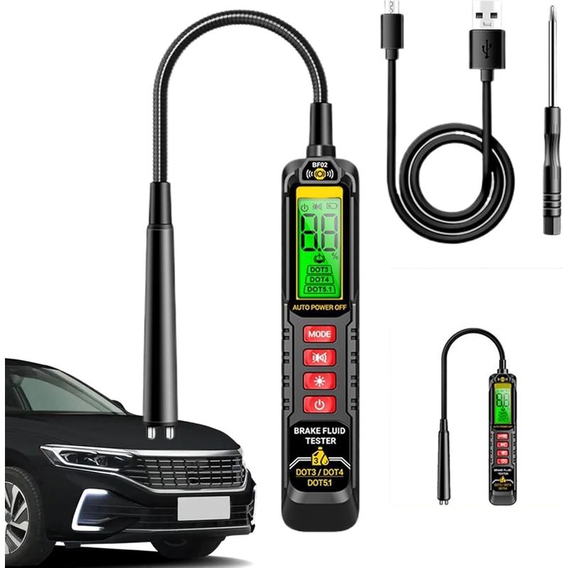 Bremsflüssigkeitstester – Mit Alarm – Display – 500 Mah