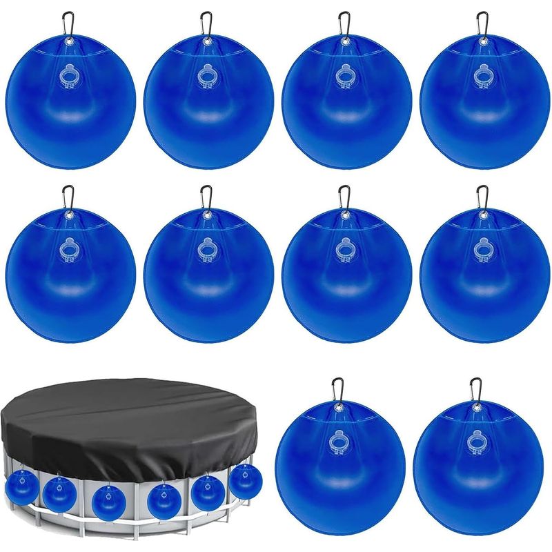 Set Mit 10 Poolabdeckungsgewichten - Inklusive Poolverschluss -