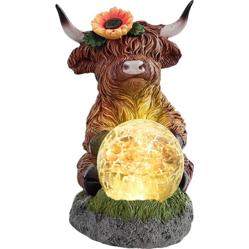 Solarlaterne - Highland Cow Garten-solarlaterne - Lampe