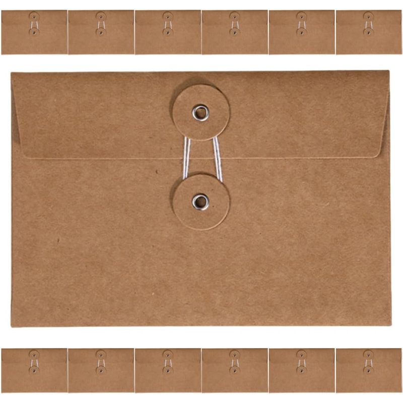 Set Mit 20 Aufbewahrungsbeuteln Aus Kraftpapier, 17 X 115 Cm, Mit Reißverschluss