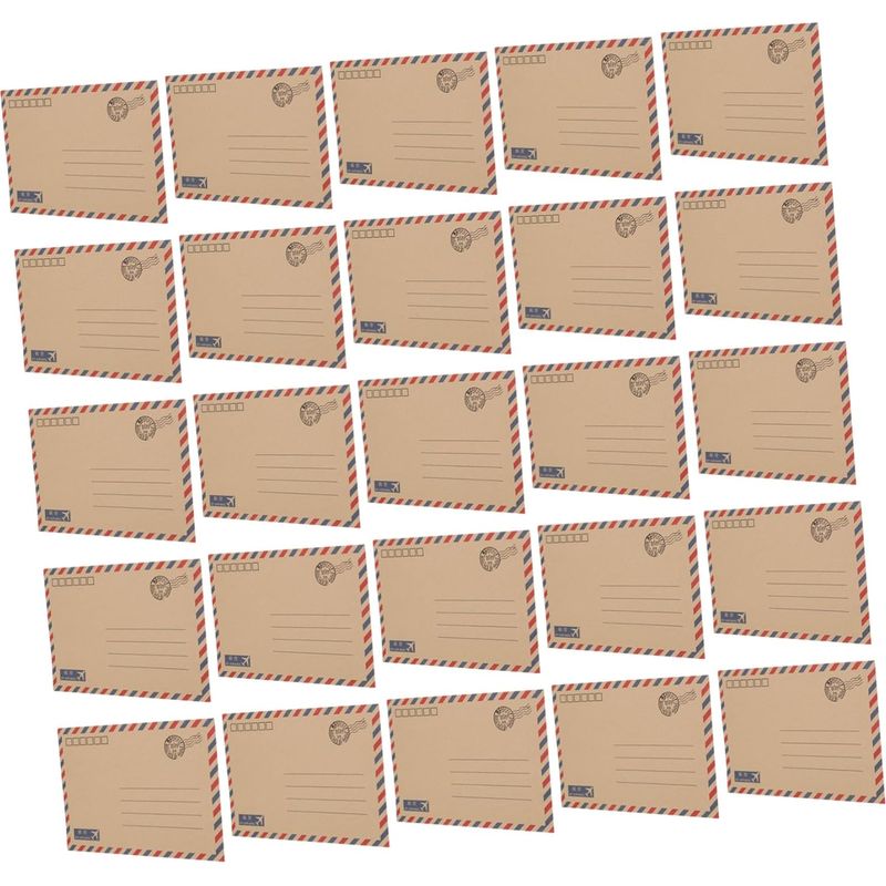 48-teiliges Vintage-luftpostbriefpapier-set Mit Gealtertem Briefpapier Und