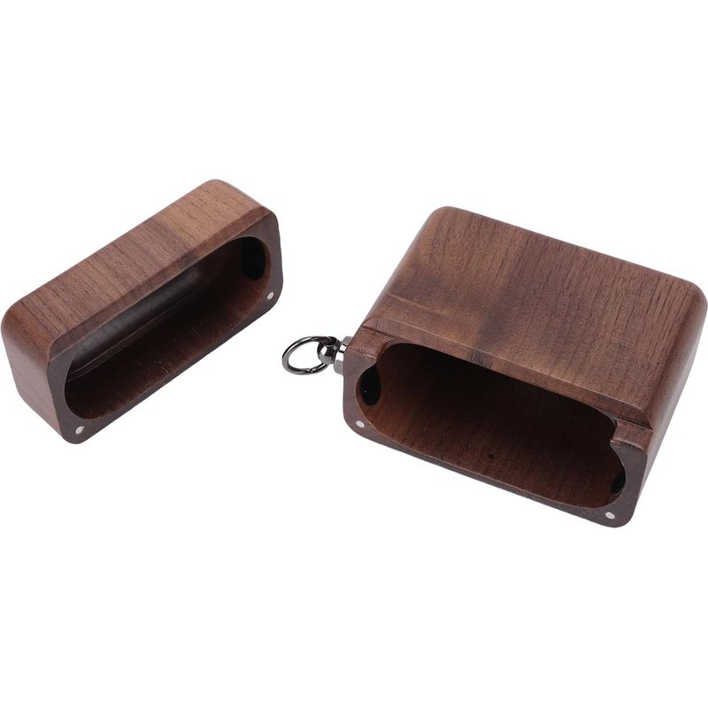 Elegante Holzbox – Handpolierte Kopfhörer – Ladeetui