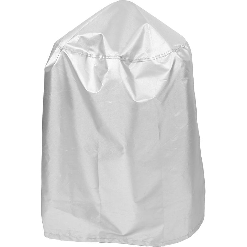 Runde, Wasserdichte Grillabdeckung 58 X 77 Cm Aus Silbernem Polyester
